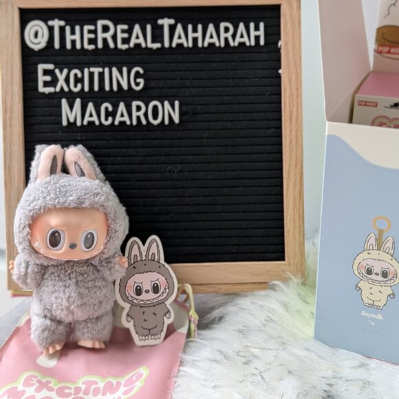 POP MART Accessories - POP MART - Sesame Bean - The Monsters Labubu Exciting Macaron Vinyl Plush